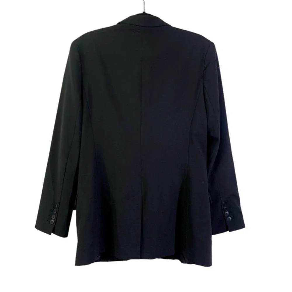 NORMA KAMALI Black Boyfriend Cut Blazer Jacket‎